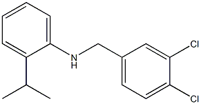 N-[(3,4-dichlorophenyl)methyl]-2-(propan-2-yl)aniline Struktur