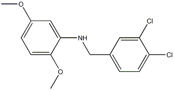 N-[(3,4-dichlorophenyl)methyl]-2,5-dimethoxyaniline Struktur