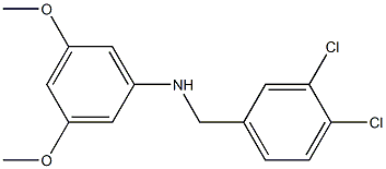 N-[(3,4-dichlorophenyl)methyl]-3,5-dimethoxyaniline Struktur