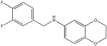 N-[(3,4-difluorophenyl)methyl]-2,3-dihydro-1,4-benzodioxin-6-amine Struktur