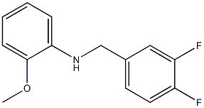 N-[(3,4-difluorophenyl)methyl]-2-methoxyaniline Struktur