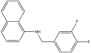 N-[(3,4-difluorophenyl)methyl]naphthalen-1-amine Struktur