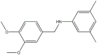 N-[(3,4-dimethoxyphenyl)methyl]-3,5-dimethylaniline Struktur