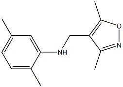 N-[(3,5-dimethyl-1,2-oxazol-4-yl)methyl]-2,5-dimethylaniline Struktur