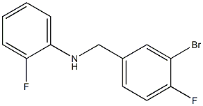 N-[(3-bromo-4-fluorophenyl)methyl]-2-fluoroaniline Struktur