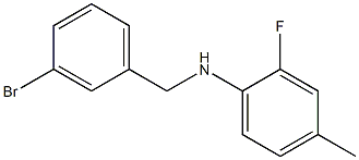 N-[(3-bromophenyl)methyl]-2-fluoro-4-methylaniline Struktur