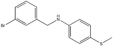 N-[(3-bromophenyl)methyl]-4-(methylsulfanyl)aniline Struktur