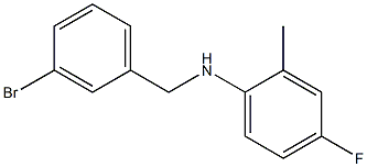 N-[(3-bromophenyl)methyl]-4-fluoro-2-methylaniline Struktur