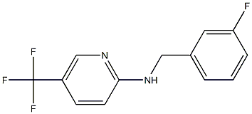 N-[(3-fluorophenyl)methyl]-5-(trifluoromethyl)pyridin-2-amine Struktur