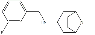 N-[(3-fluorophenyl)methyl]-8-methyl-8-azabicyclo[3.2.1]octan-3-amine Struktur