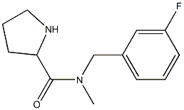 N-[(3-fluorophenyl)methyl]-N-methylpyrrolidine-2-carboxamide Struktur