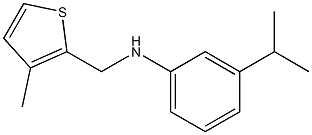 N-[(3-methylthiophen-2-yl)methyl]-3-(propan-2-yl)aniline Struktur