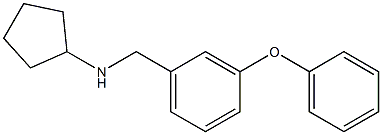 N-[(3-phenoxyphenyl)methyl]cyclopentanamine Struktur