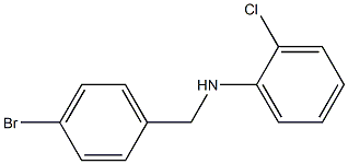 N-[(4-bromophenyl)methyl]-2-chloroaniline Struktur