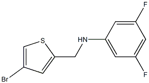 N-[(4-bromothiophen-2-yl)methyl]-3,5-difluoroaniline Struktur