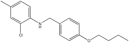 N-[(4-butoxyphenyl)methyl]-2-chloro-4-methylaniline Struktur