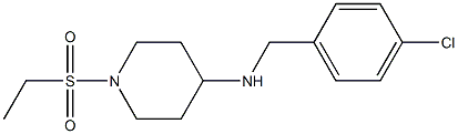 N-[(4-chlorophenyl)methyl]-1-(ethanesulfonyl)piperidin-4-amine Struktur