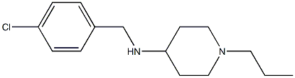 N-[(4-chlorophenyl)methyl]-1-propylpiperidin-4-amine Struktur