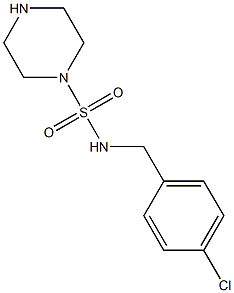 N-[(4-chlorophenyl)methyl]piperazine-1-sulfonamide Struktur