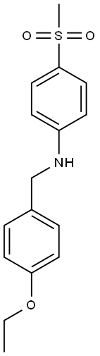 N-[(4-ethoxyphenyl)methyl]-4-methanesulfonylaniline Struktur