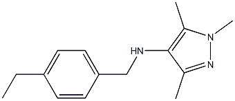 N-[(4-ethylphenyl)methyl]-1,3,5-trimethyl-1H-pyrazol-4-amine Struktur