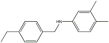 N-[(4-ethylphenyl)methyl]-3,4-dimethylaniline Struktur