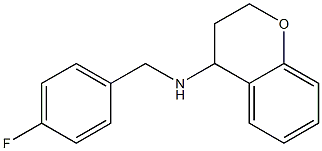 N-[(4-fluorophenyl)methyl]-3,4-dihydro-2H-1-benzopyran-4-amine Struktur