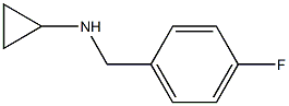 N-[(4-fluorophenyl)methyl]cyclopropanamine Struktur