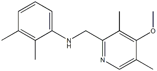 N-[(4-methoxy-3,5-dimethylpyridin-2-yl)methyl]-2,3-dimethylaniline Struktur