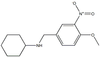 N-[(4-methoxy-3-nitrophenyl)methyl]cyclohexanamine Struktur