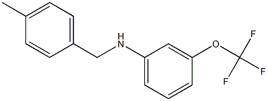 N-[(4-methylphenyl)methyl]-3-(trifluoromethoxy)aniline Struktur