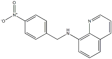 N-[(4-nitrophenyl)methyl]quinolin-8-amine Struktur