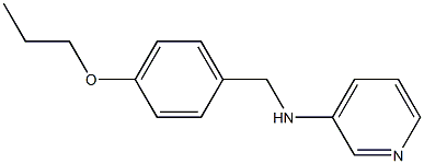 N-[(4-propoxyphenyl)methyl]pyridin-3-amine Struktur