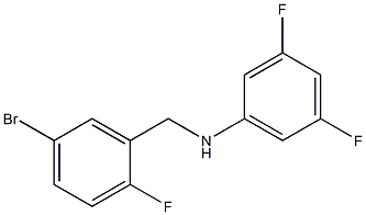 N-[(5-bromo-2-fluorophenyl)methyl]-3,5-difluoroaniline Struktur