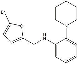 N-[(5-bromofuran-2-yl)methyl]-2-(piperidin-1-yl)aniline Struktur