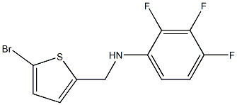 N-[(5-bromothiophen-2-yl)methyl]-2,3,4-trifluoroaniline Struktur