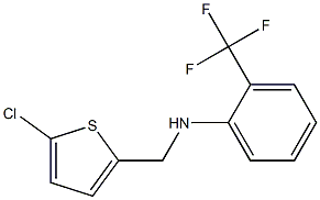 N-[(5-chlorothiophen-2-yl)methyl]-2-(trifluoromethyl)aniline Struktur