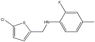 N-[(5-chlorothiophen-2-yl)methyl]-2-fluoro-4-methylaniline Struktur