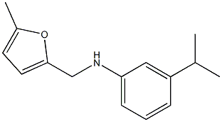 N-[(5-methylfuran-2-yl)methyl]-3-(propan-2-yl)aniline Struktur