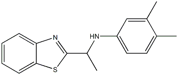 N-[1-(1,3-benzothiazol-2-yl)ethyl]-3,4-dimethylaniline Struktur