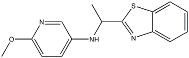 N-[1-(1,3-benzothiazol-2-yl)ethyl]-6-methoxypyridin-3-amine Struktur