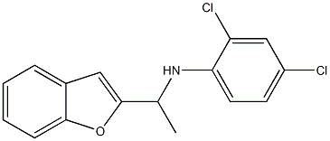 N-[1-(1-benzofuran-2-yl)ethyl]-2,4-dichloroaniline Struktur