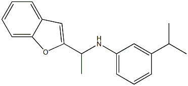 N-[1-(1-benzofuran-2-yl)ethyl]-3-(propan-2-yl)aniline Struktur