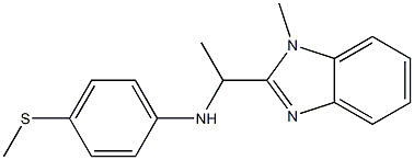 N-[1-(1-methyl-1H-1,3-benzodiazol-2-yl)ethyl]-4-(methylsulfanyl)aniline Struktur