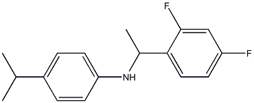 N-[1-(2,4-difluorophenyl)ethyl]-4-(propan-2-yl)aniline Struktur