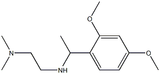 N'-[1-(2,4-dimethoxyphenyl)ethyl]-N,N-dimethylethane-1,2-diamine Struktur