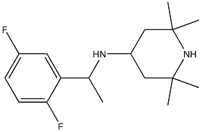 N-[1-(2,5-difluorophenyl)ethyl]-2,2,6,6-tetramethylpiperidin-4-amine Struktur