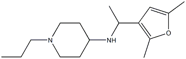 N-[1-(2,5-dimethylfuran-3-yl)ethyl]-1-propylpiperidin-4-amine Struktur