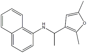 N-[1-(2,5-dimethylfuran-3-yl)ethyl]naphthalen-1-amine Struktur