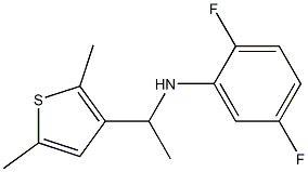 N-[1-(2,5-dimethylthiophen-3-yl)ethyl]-2,5-difluoroaniline Struktur